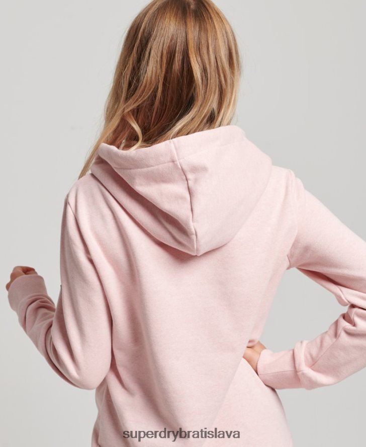 Superdry ženy Vintage kvetinová mikina s kapucňou 6B4ZTR3408 oblečenie Ružová