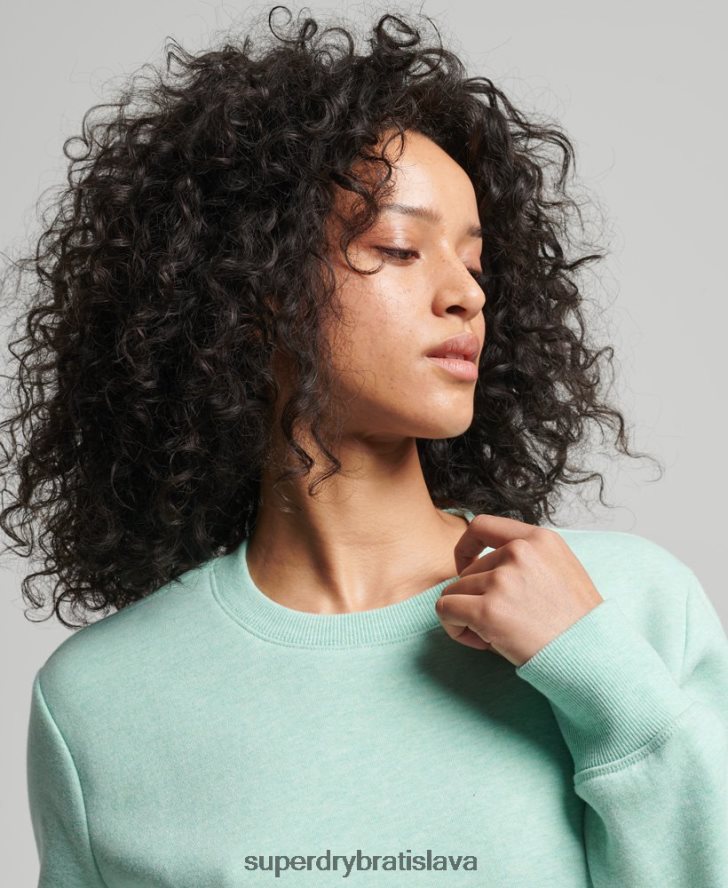 Superdry ženy Vintage mikina z organickej bavlny 6B4ZTR5855 oblečenie zelená