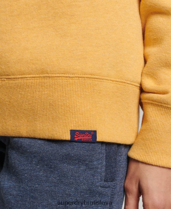 Superdry ženy Vintage mikina z organickej bavlny 6B4ZTR5859 oblečenie žltá