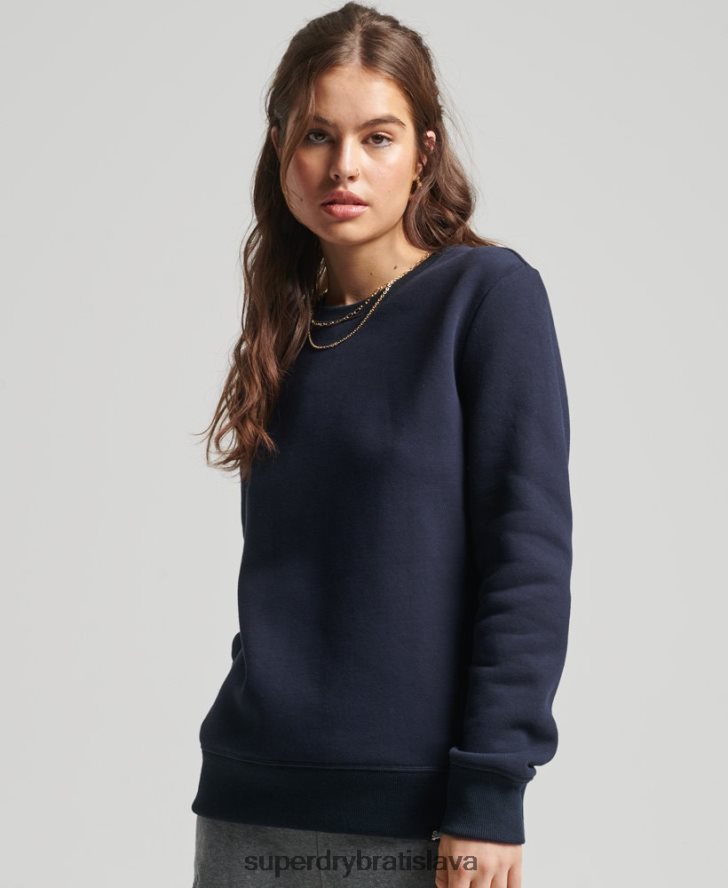 Superdry ženy Vintage mikina z organickej bavlny 6B4ZTR6157 oblečenie námorníctvo