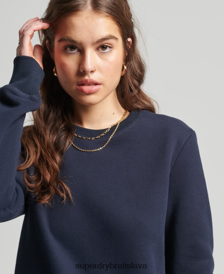 Superdry ženy Vintage mikina z organickej bavlny 6B4ZTR6157 oblečenie námorníctvo