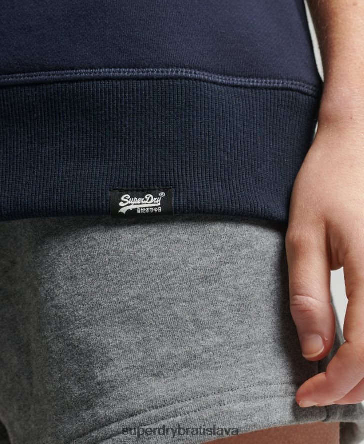 Superdry ženy Vintage mikina z organickej bavlny 6B4ZTR6157 oblečenie námorníctvo