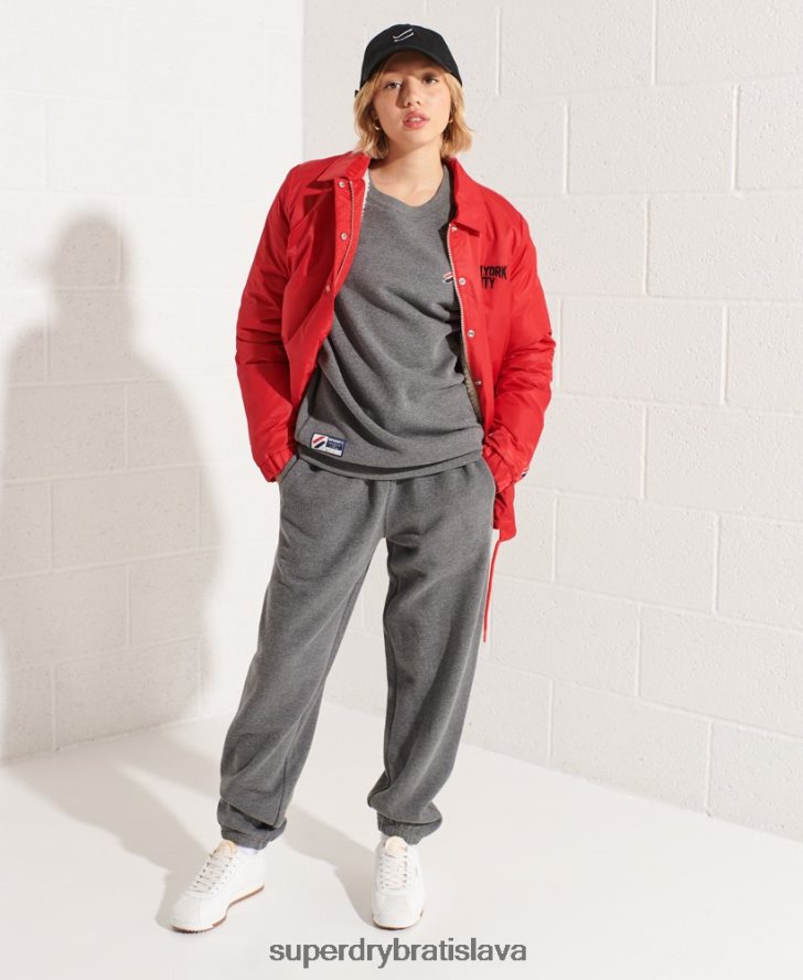 Superdry ženy Základná mikina z organickej bavlny 6B4ZTR5820 oblečenie tmavošedý