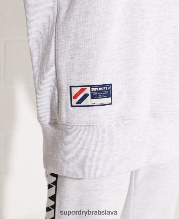 Superdry ženy Základná mikina z organickej bavlny 6B4ZTR5821 oblečenie svetlo šedá