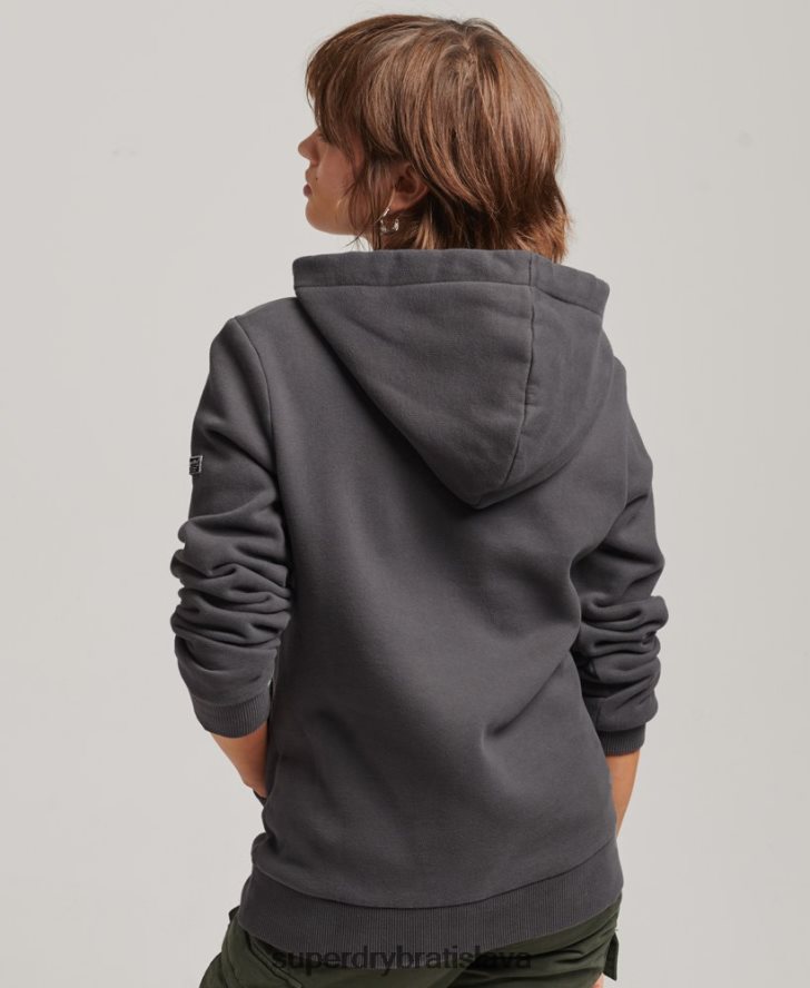 Superdry ženy boho grafická mikina s kapucňou 6B4ZTR6153 oblečenie sivá