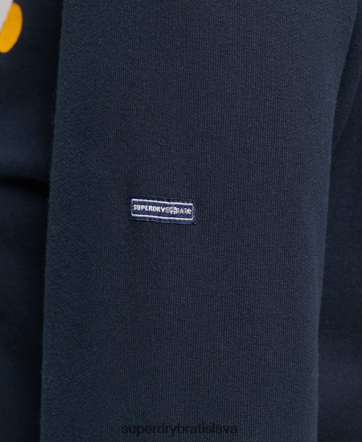 Superdry ženy cooper classic mikina s logom 70. rokov 6B4ZTR5854 oblečenie námorníctvo