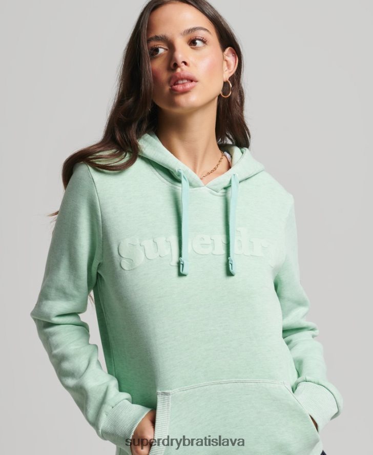 Superdry ženy cooper klasická mikina s kapucňou 6B4ZTR3273 oblečenie zelená