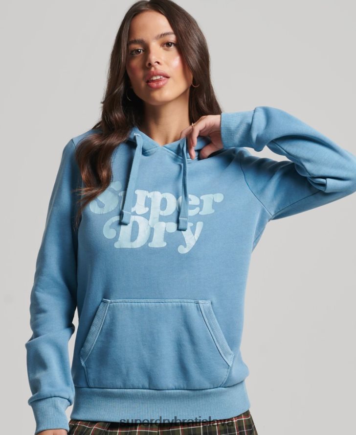Superdry ženy cooper klasická mikina s kapucňou 6B4ZTR3365 oblečenie sivá