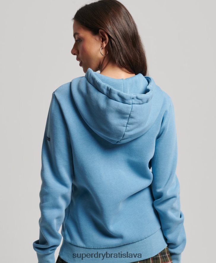 Superdry ženy cooper klasická mikina s kapucňou 6B4ZTR3365 oblečenie sivá