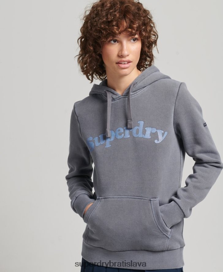 Superdry ženy cooper klasická mikina s kapucňou 6B4ZTR5781 oblečenie námorníctvo
