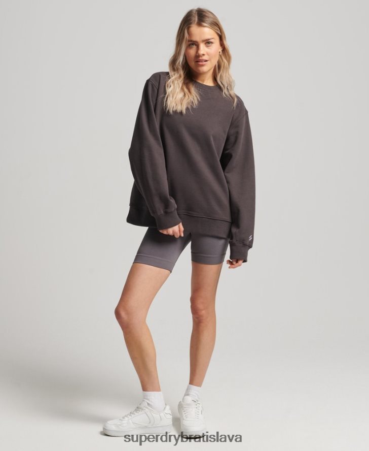 Superdry ženy core crew mikina 6B4ZTR3313 oblečenie sivá