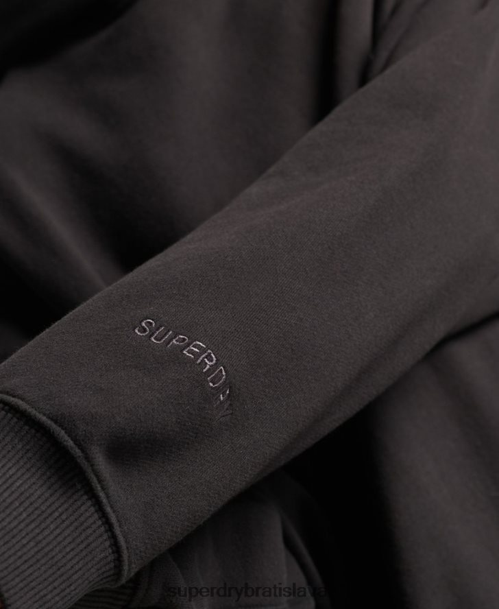 Superdry ženy core oversized mikina s kapucňou 6B4ZTR5988 oblečenie čierna
