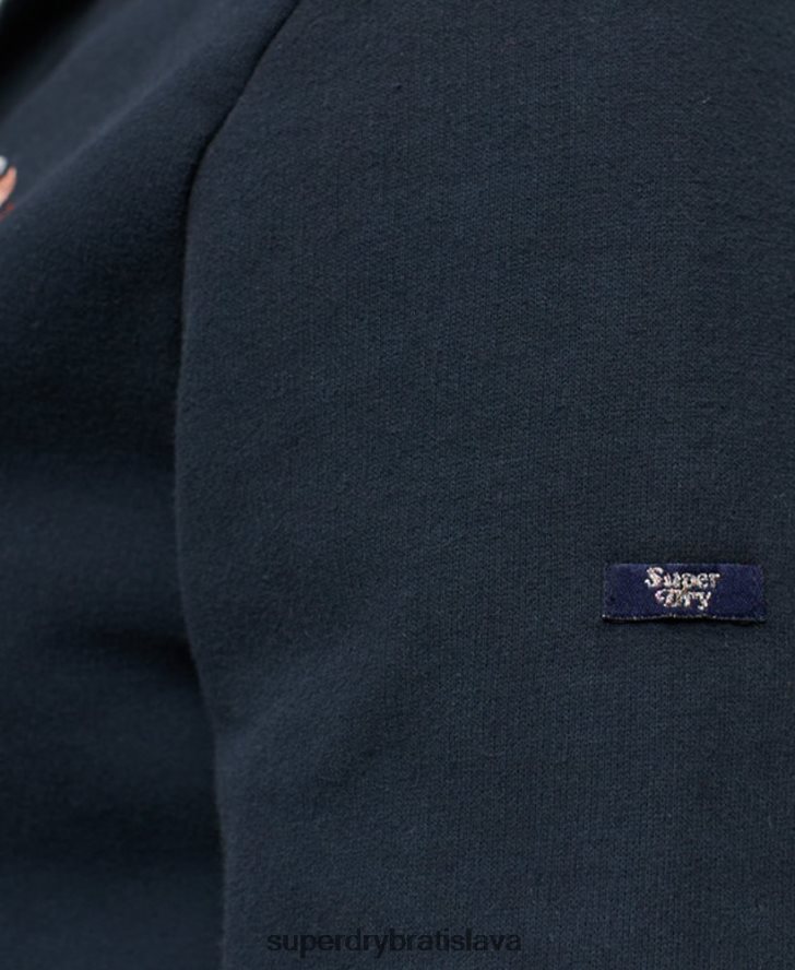 Superdry ženy dúhová mikina na zips 6B4ZTR2068 oblečenie námorníctvo