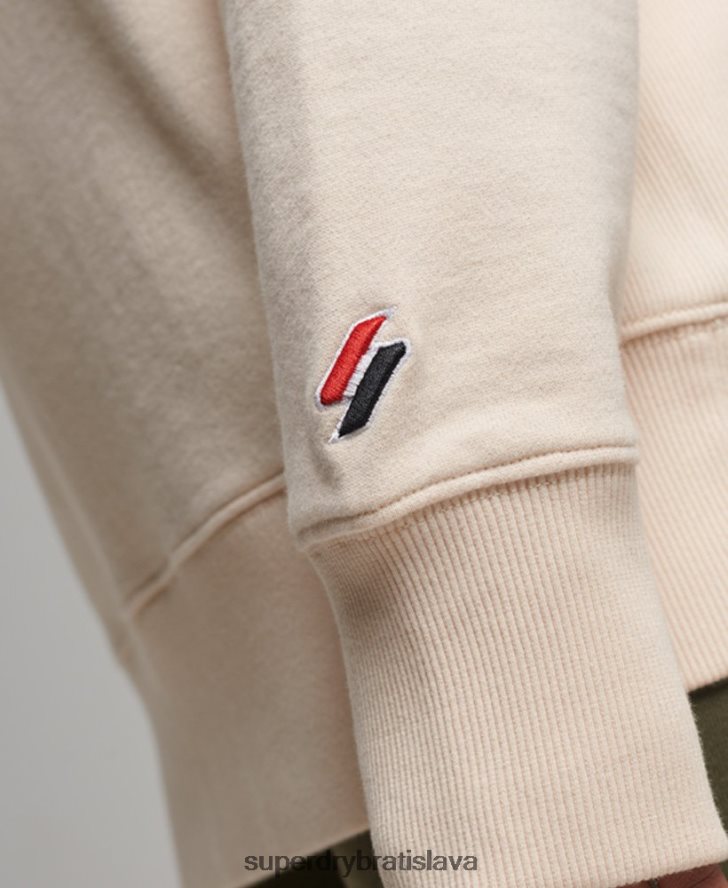 Superdry ženy heraldika oversized crew mikina 6B4ZTR3369 oblečenie krém