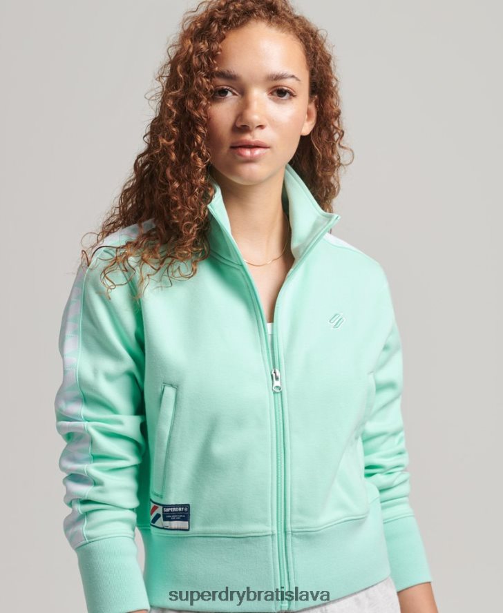 Superdry ženy horná časť stopy loga 6B4ZTR3420 oblečenie Modrá