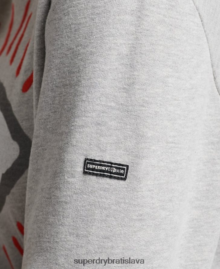 Superdry ženy kočovná ľudová mikina 6B4ZTR3479 oblečenie sivá