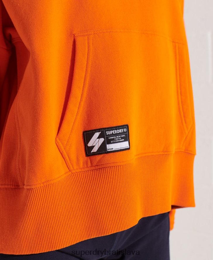 Superdry ženy kooperovať logo crop mikina 6B4ZTR6145 oblečenie oranžová