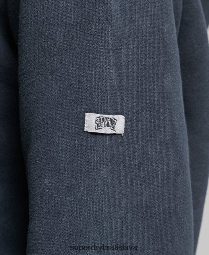 Superdry ženy kovová mikina značky mark 6B4ZTR3300 oblečenie čierna