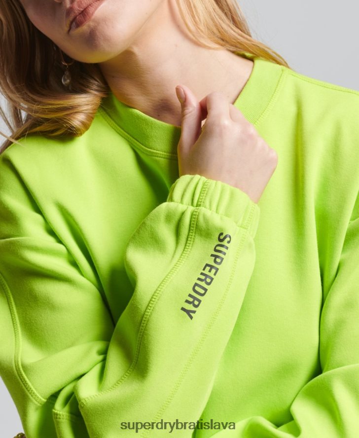 Superdry ženy mikina code tech crew 6B4ZTR5797 oblečenie zelená