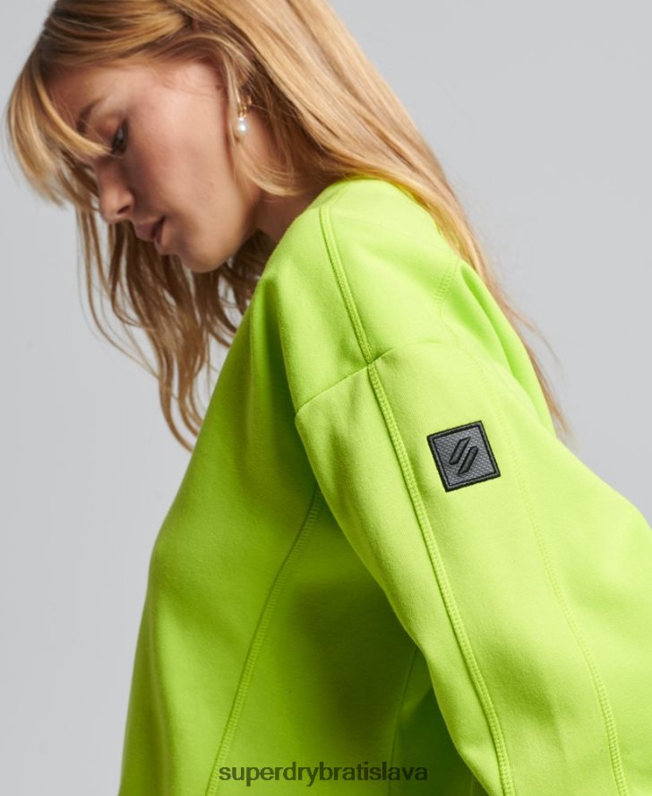 Superdry ženy mikina code tech crew 6B4ZTR5797 oblečenie zelená