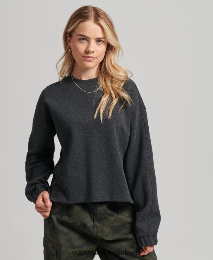 Superdry ženy mikina code tech crew 6B4ZTR5861 oblečenie tmavošedý