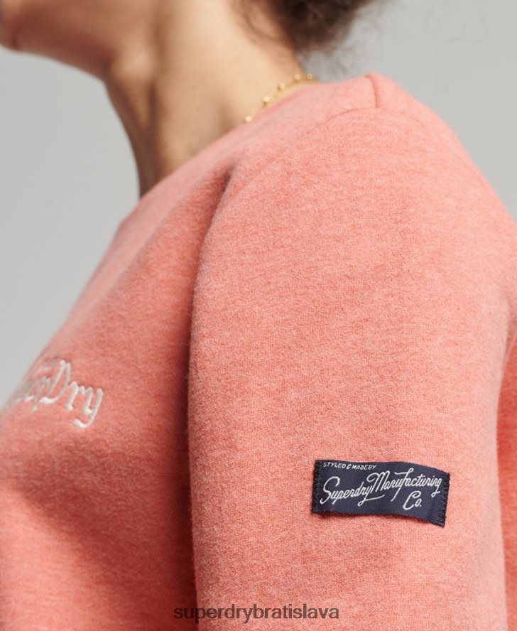 Superdry ženy mikina pride in craft crew 6B4ZTR3485 oblečenie koralový
