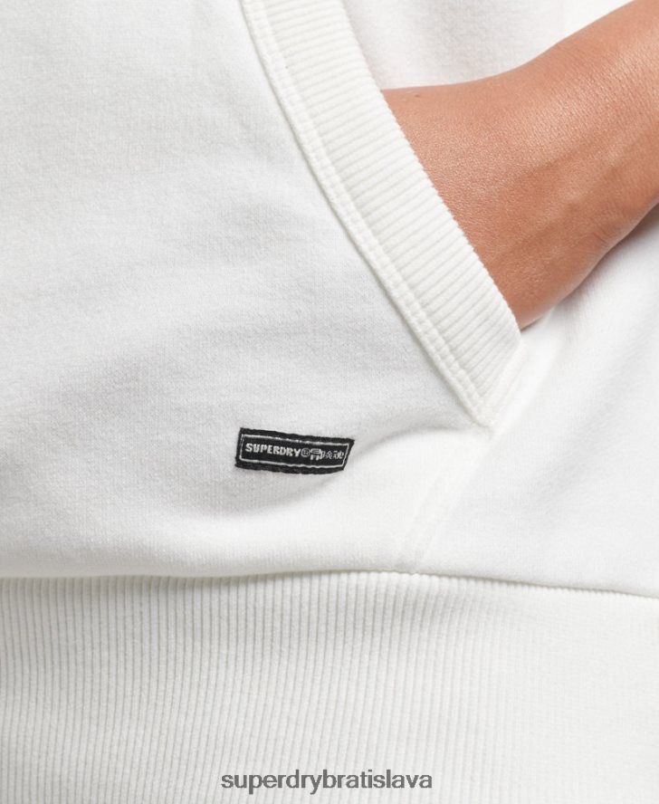 Superdry ženy mikina s dúhovým grafickým logom 6B4ZTR6030 oblečenie biely