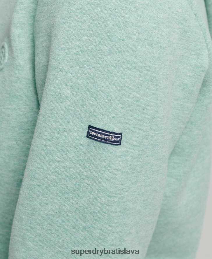 Superdry ženy mikina s embosovaným grafickým logom 6B4ZTR5952 oblečenie tyrkysová