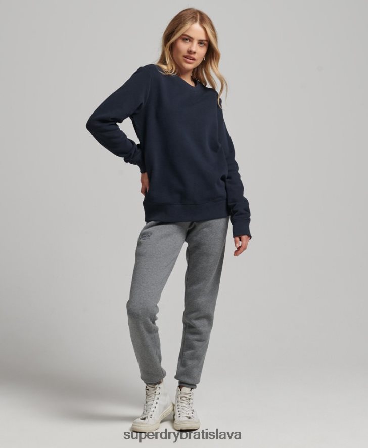 Superdry ženy mikina s esenciálnym logom z organickej bavlny 6B4ZTR6115 oblečenie námorníctvo