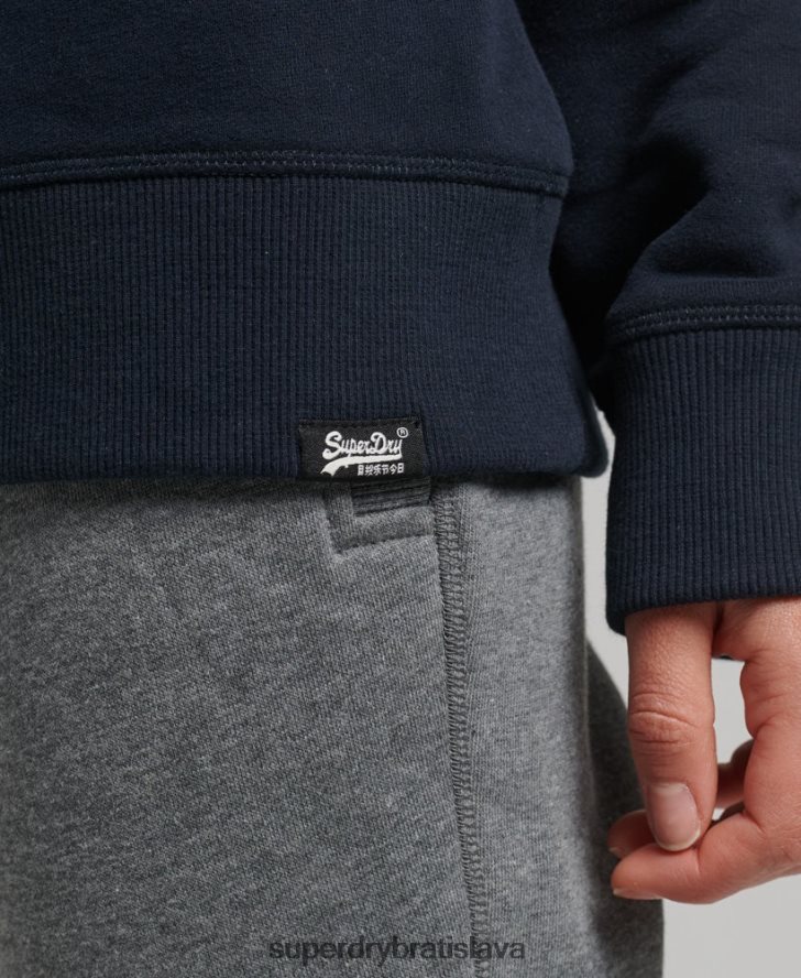 Superdry ženy mikina s esenciálnym logom z organickej bavlny 6B4ZTR6115 oblečenie námorníctvo