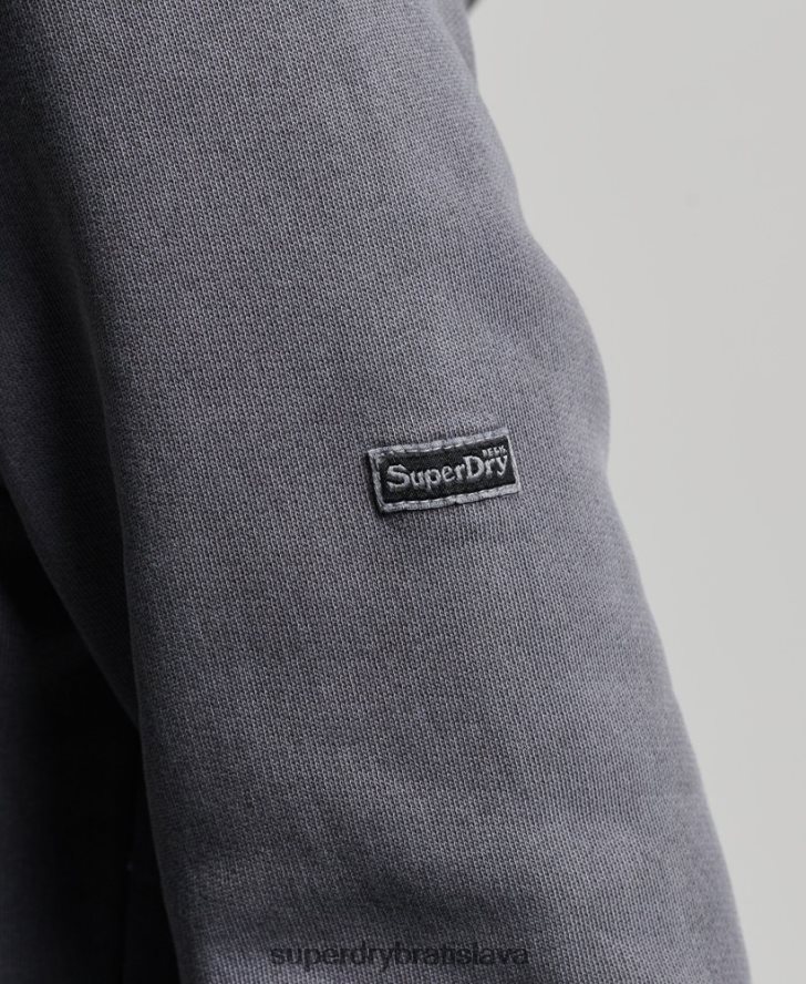 Superdry ženy mikina s kapucňou indie mark 6B4ZTR3337 oblečenie tmavošedý