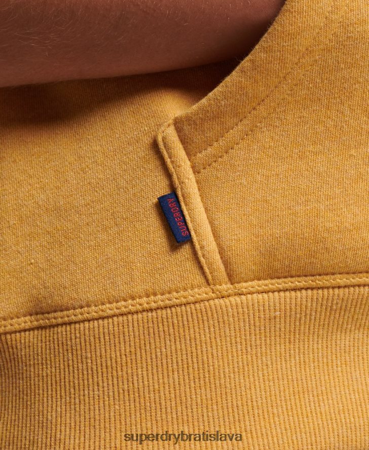 Superdry ženy mikina s vyšívaným vintage logom 6B4ZTR3344 oblečenie žltá