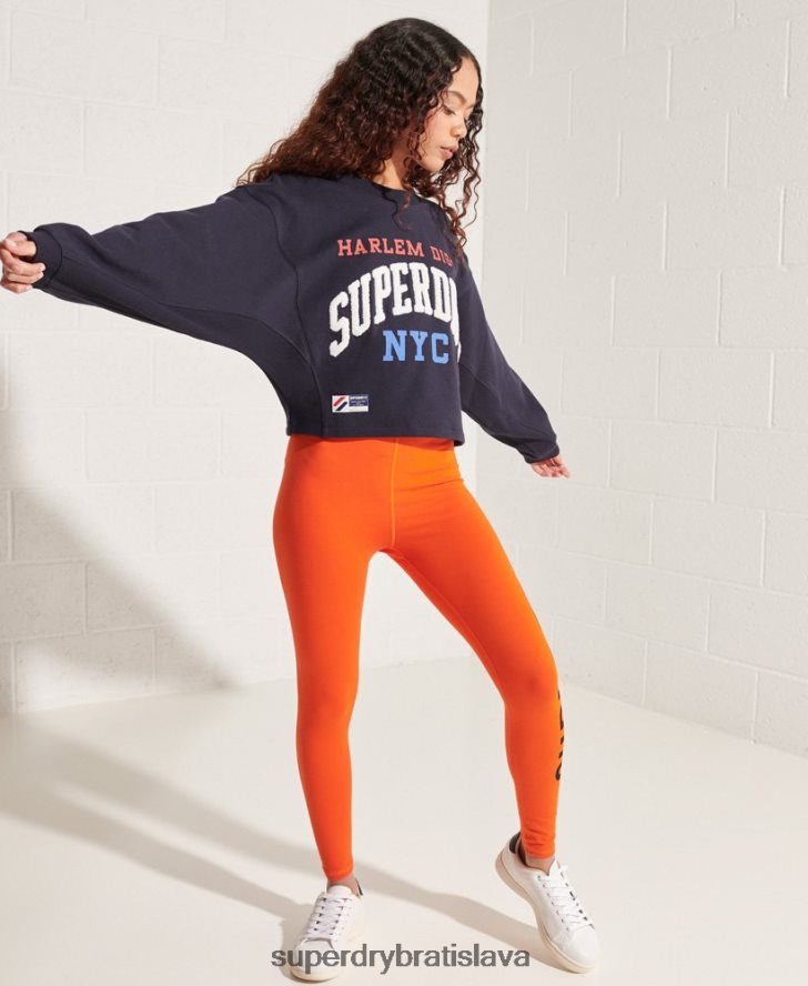 Superdry ženy mikina univerzitného oblúka batwing 6B4ZTR5873 oblečenie námorníctvo