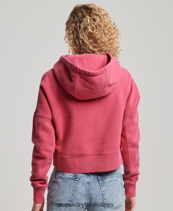 Superdry ženy mikinu s kapucňou prať 6B4ZTR3353 oblečenie Ružová