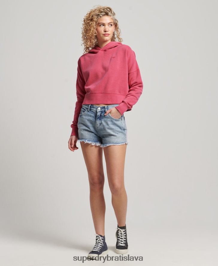 Superdry ženy mikinu s kapucňou prať 6B4ZTR3353 oblečenie Ružová