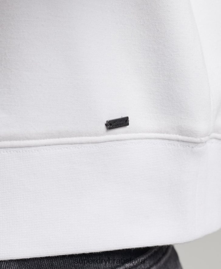 Superdry ženy modálna crew mikina 6B4ZTR5915 oblečenie biely