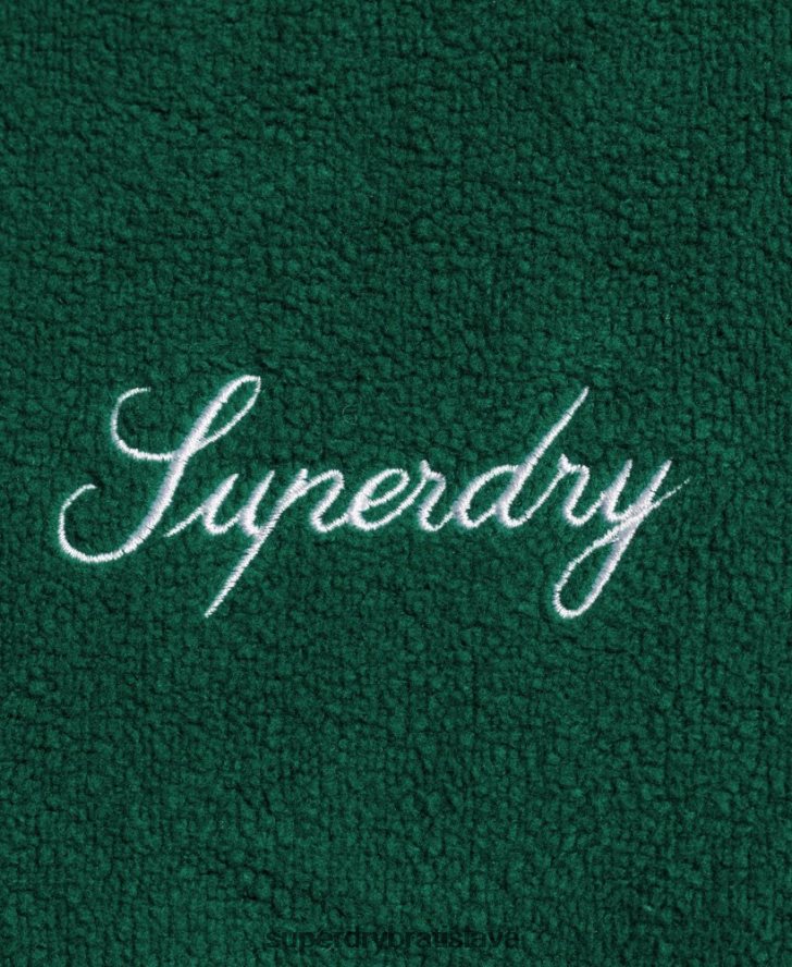 Superdry ženy nadrozmerná mikina s grafickým fleecom 6B4ZTR5919 oblečenie zelená
