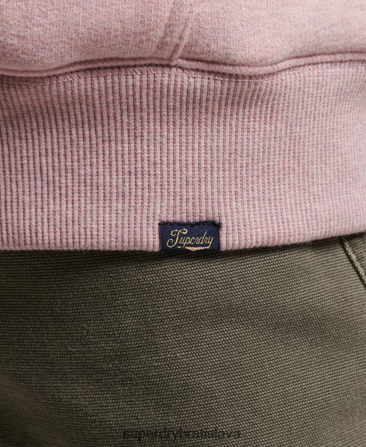 Superdry ženy nevyhnutná mikina na zips s podšívkou Borg 6B4ZTR5745 oblečenie Ružová