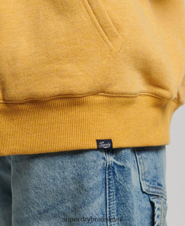 Superdry ženy nevyhnutná mikina na zips s podšívkou Borg 6B4ZTR5754 oblečenie žltá