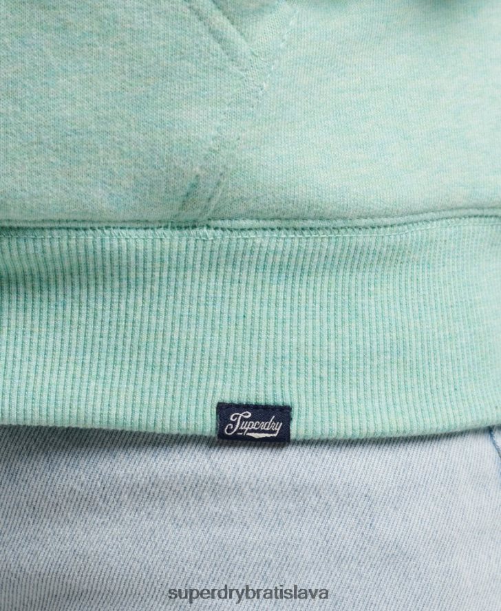 Superdry ženy nevyhnutná mikina na zips s podšívkou Borg 6B4ZTR5757 oblečenie zelená