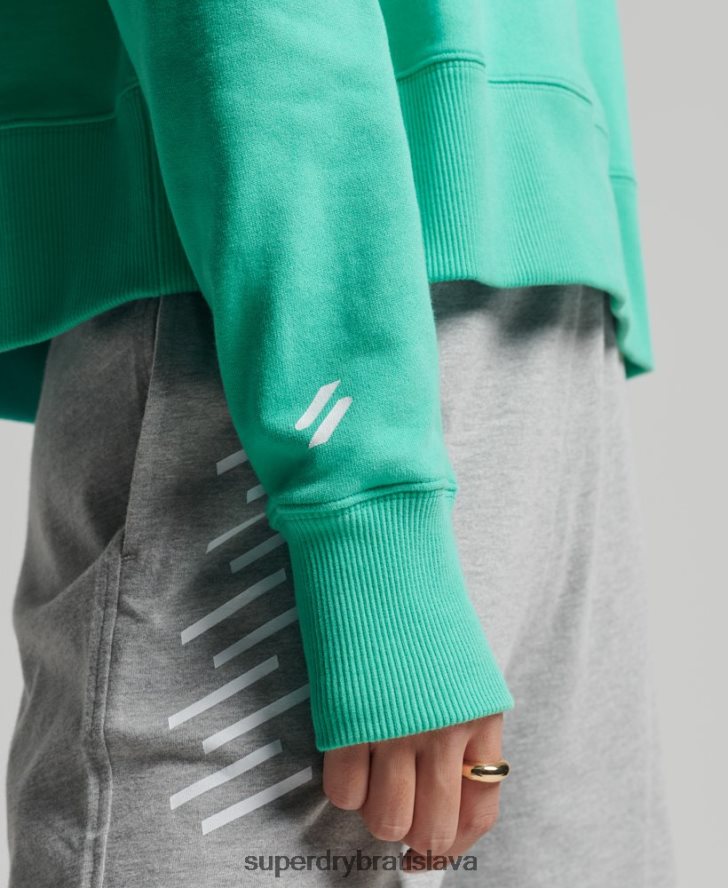 Superdry ženy športová mikina s kapucňou 6B4ZTR5978 oblečenie zelená