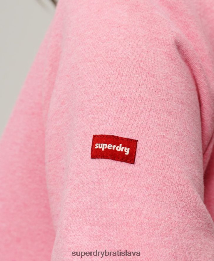 Superdry ženy prémiová vyblednutá mikina s vintage logom 6B4ZTR3326 oblečenie Ružová