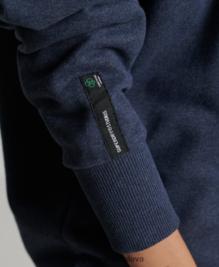 Superdry ženy recyklovaná mestská mikina 6B4ZTR5833 oblečenie Modrá
