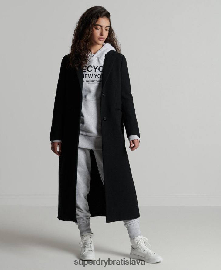 Superdry ženy recyklovaná mestská mikina s kapucňou 6B4ZTR5835 oblečenie svetlo šedá