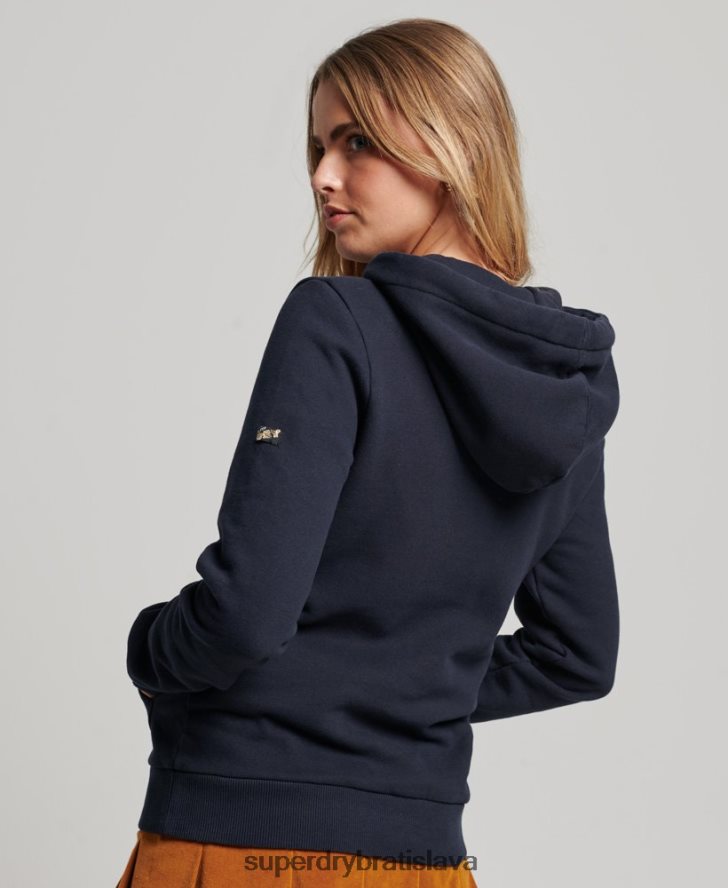Superdry ženy retro dúhová mikina s kapucňou 6B4ZTR3350 oblečenie námorníctvo