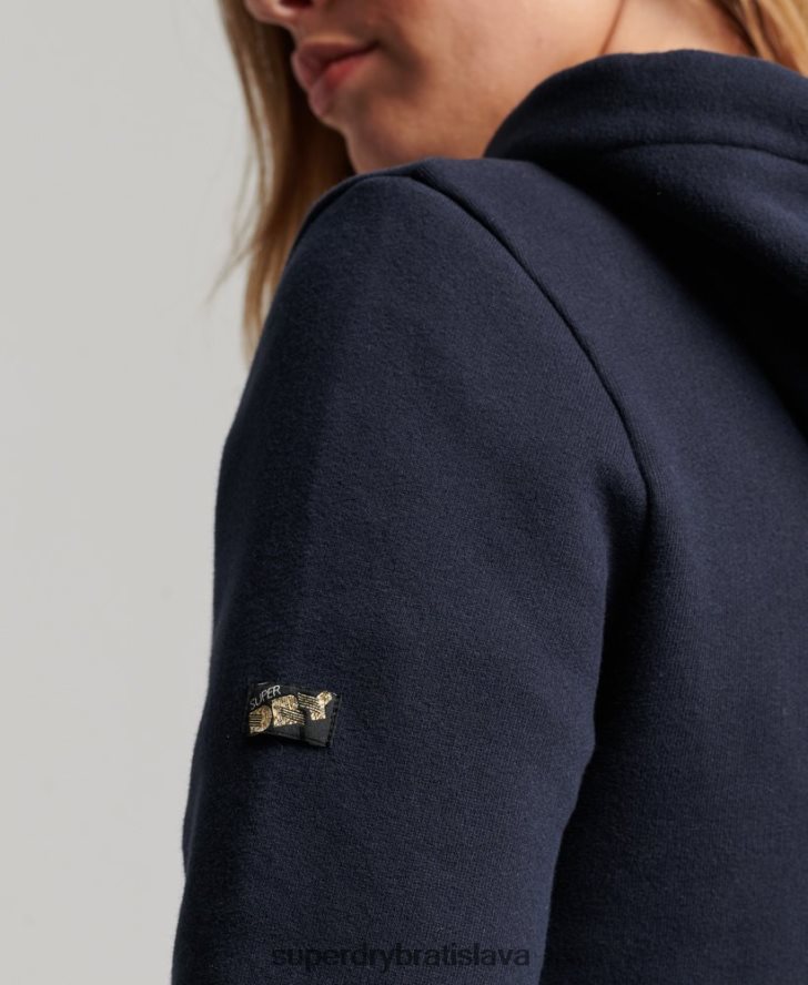 Superdry ženy retro dúhová mikina s kapucňou 6B4ZTR3350 oblečenie námorníctvo
