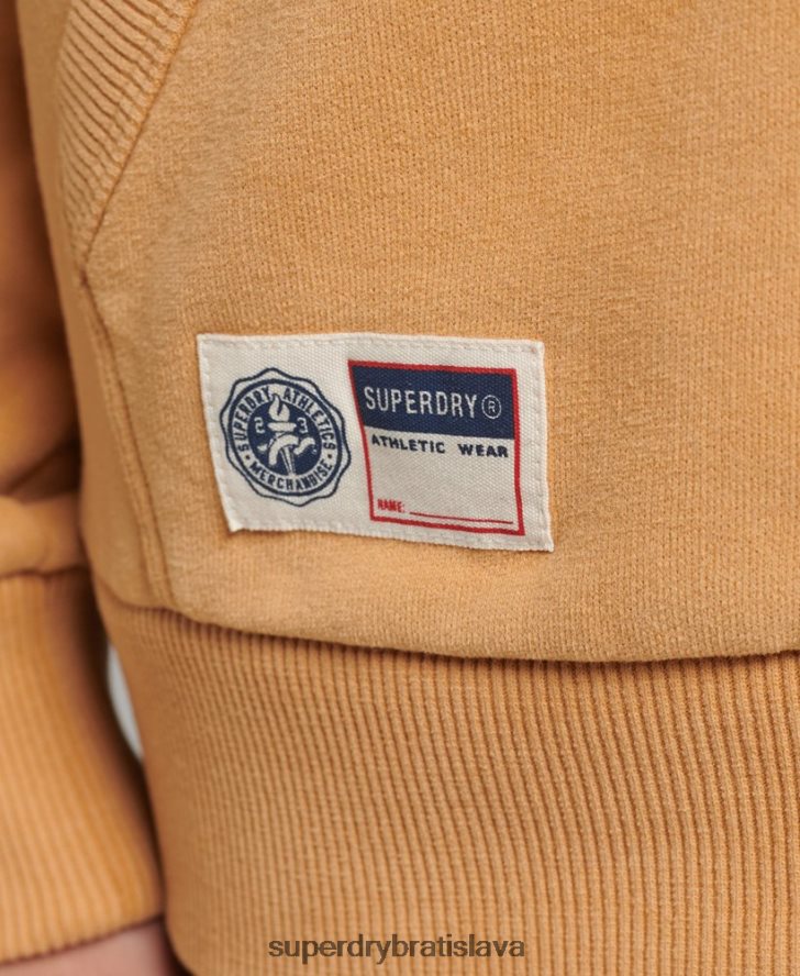 Superdry ženy script college zips mikina 6B4ZTR3498 oblečenie žltá