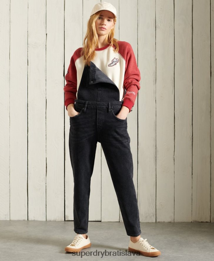 Superdry ženy vysokoškolská atletická mikina 6B4ZTR3505 oblečenie krém