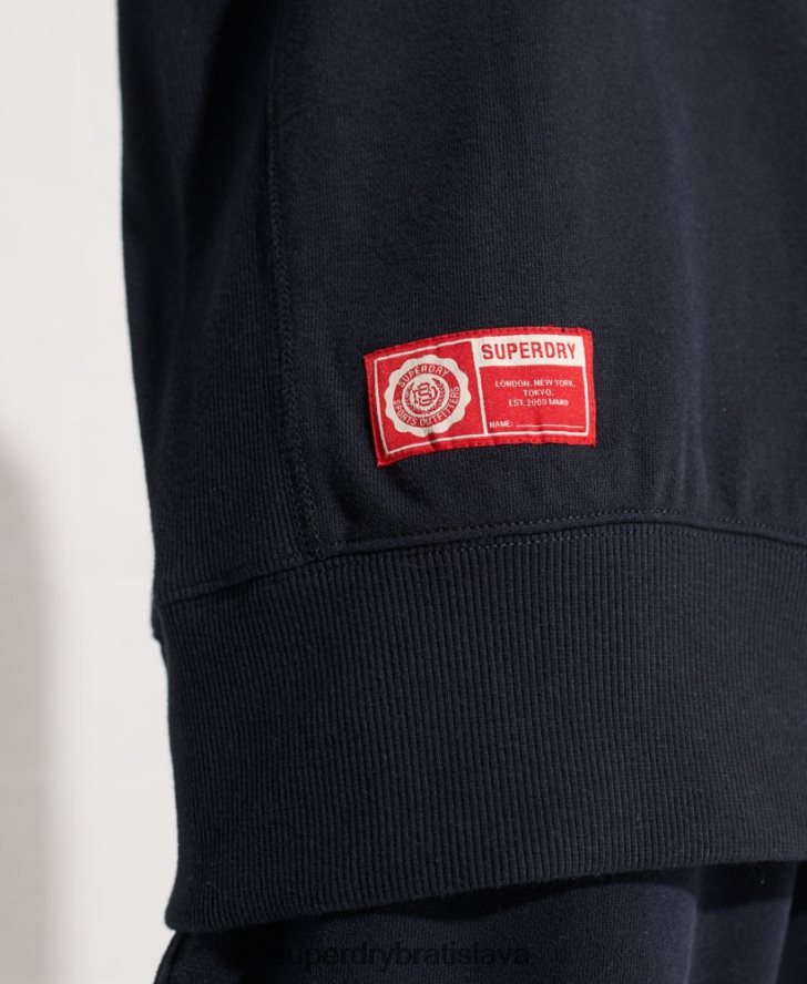 Superdry ženy vysokoškolská grafika oversized crew mikina 6B4ZTR5837 oblečenie námorníctvo