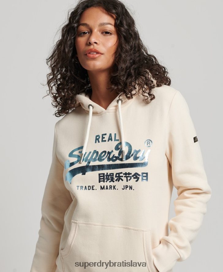 Superdry ženy zdobená mikina s kapucňou 6B4ZTR3347 oblečenie Ružová